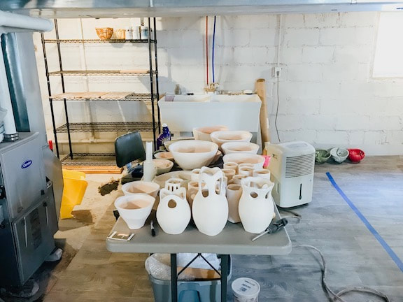 Converting Basement into Ceramic Studio - LISA YORK ARTS